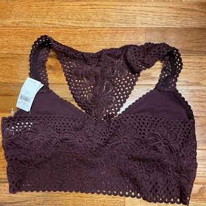Aerie maroon bralette